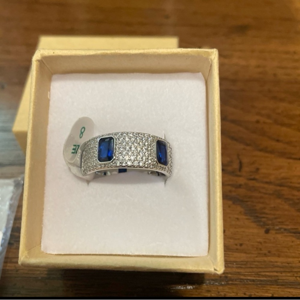 NWT Bomb Party September 2024 Birthday Ring Lab Created Sapphire